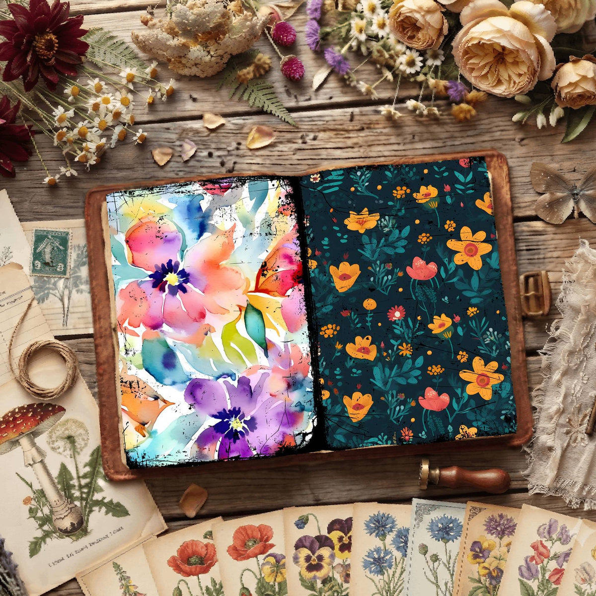 Floral Digital Papers