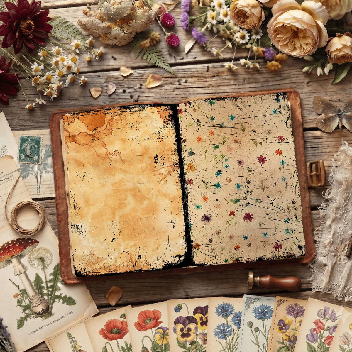 Floral Digital Papers