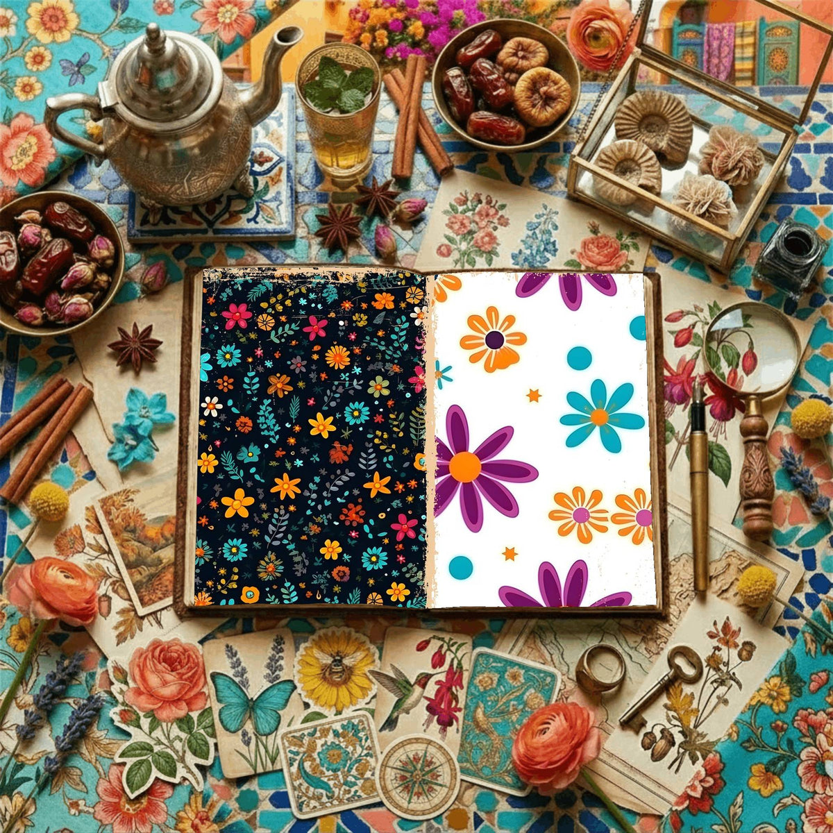 Floral Digital Papers