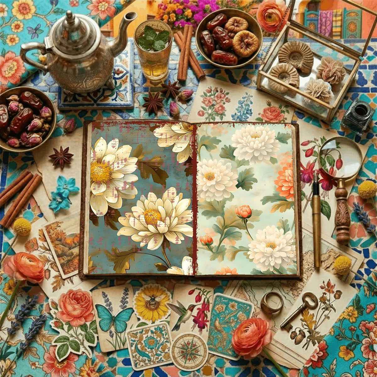Floral Digital Papers
