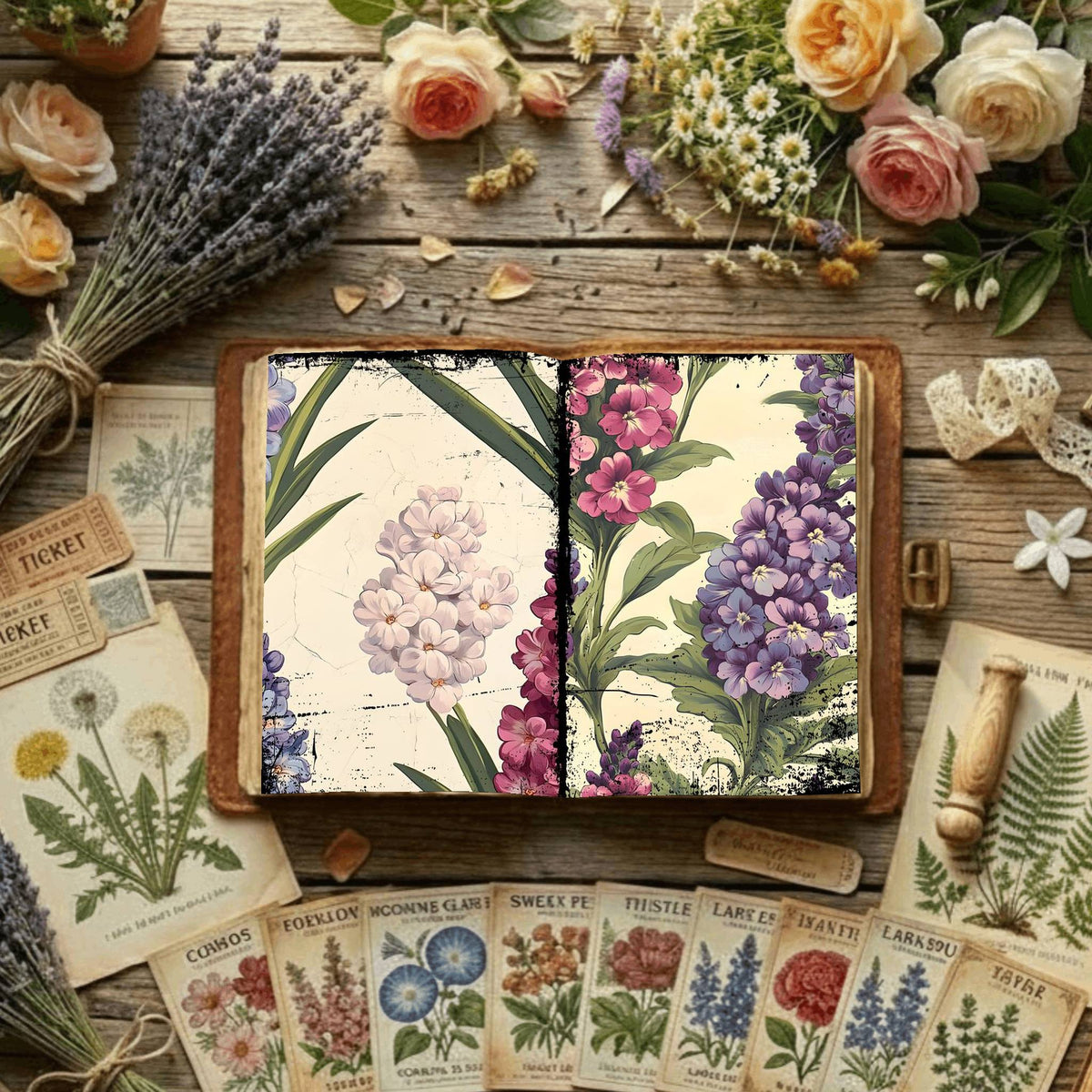 Floral Digital Papers