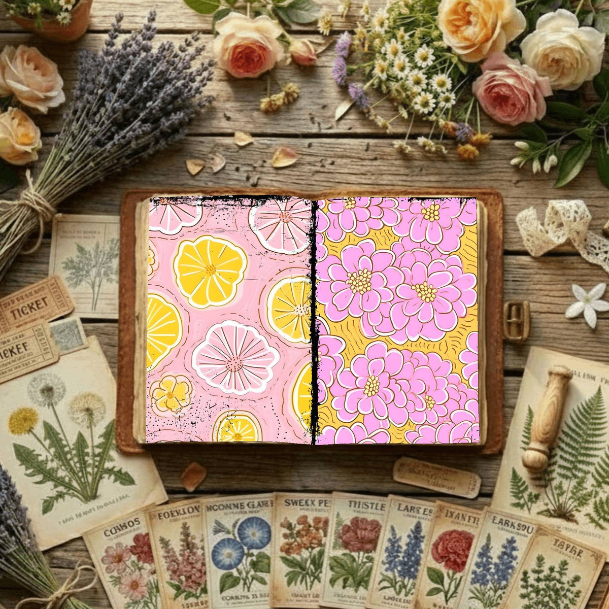 Floral Digital Papers