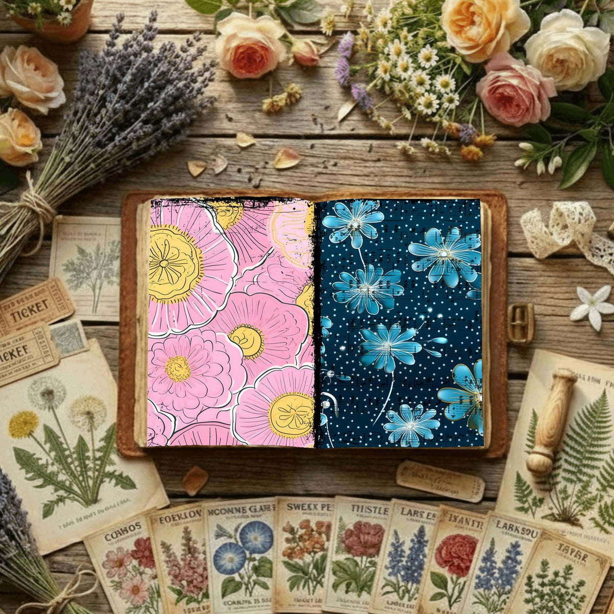 Floral Digital Papers