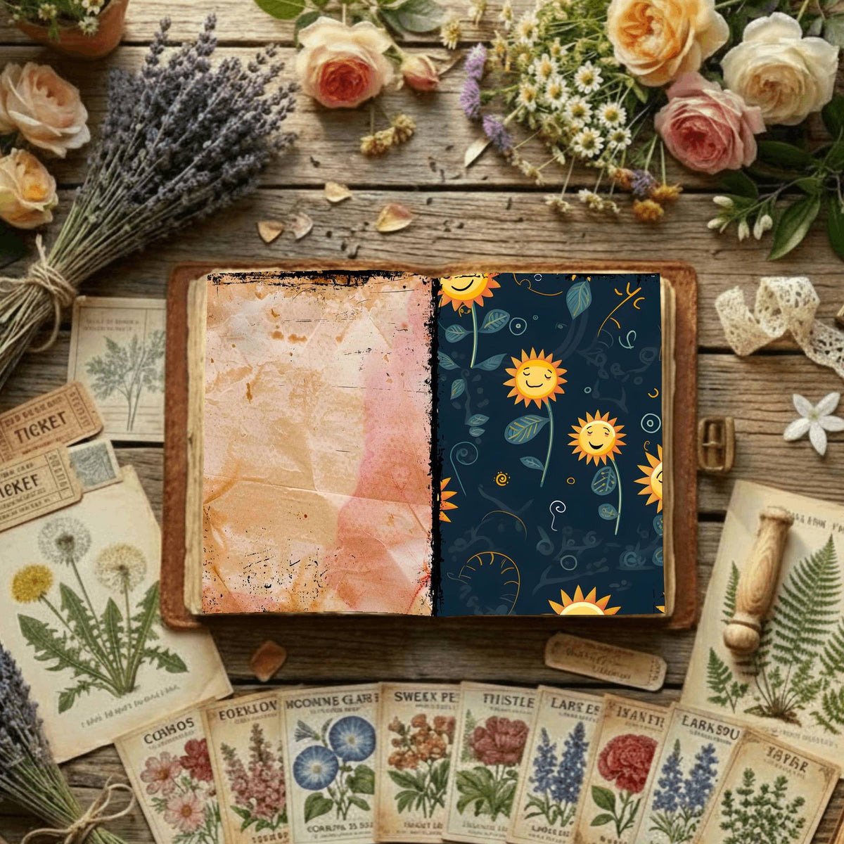 Floral Digital Papers