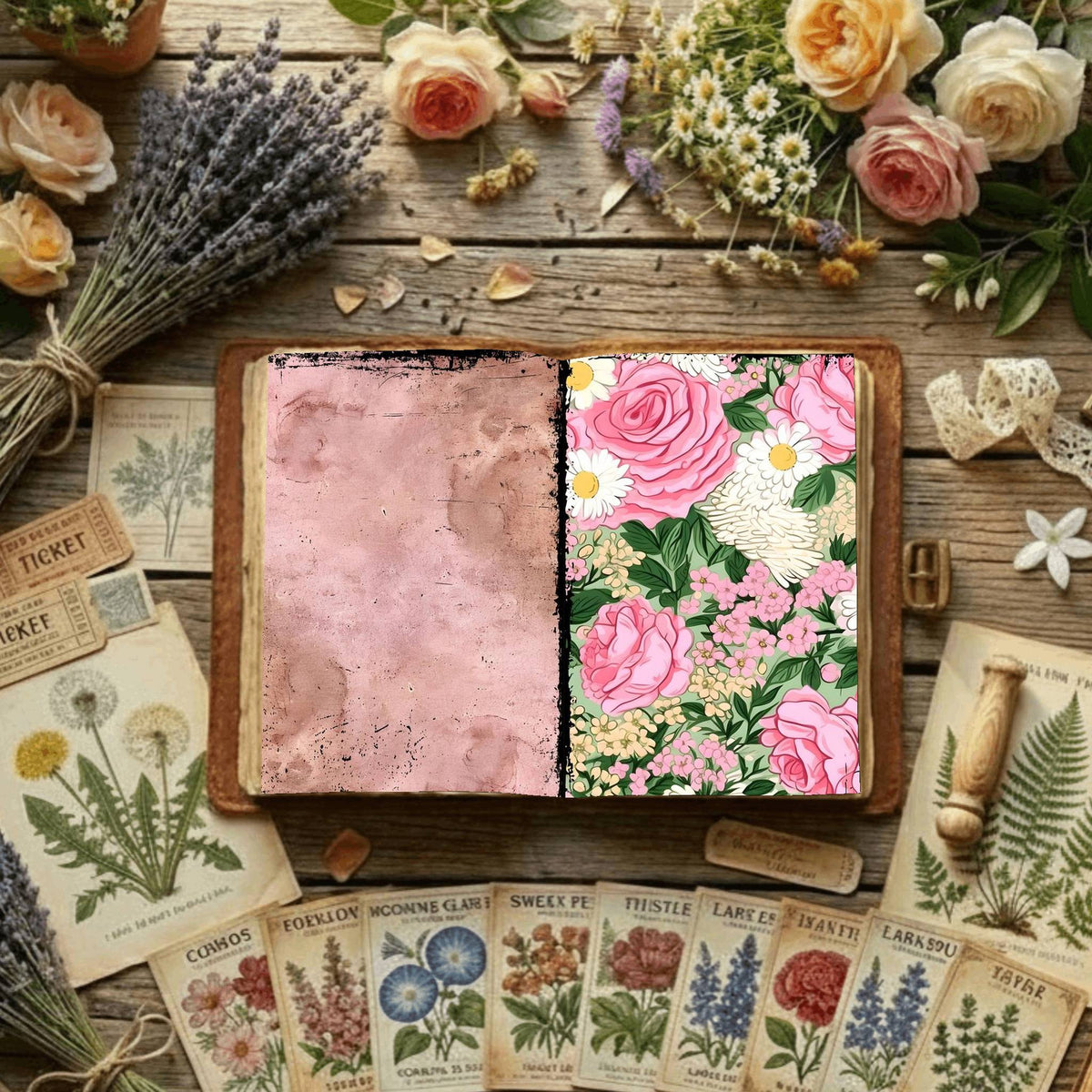 Floral Digital Papers