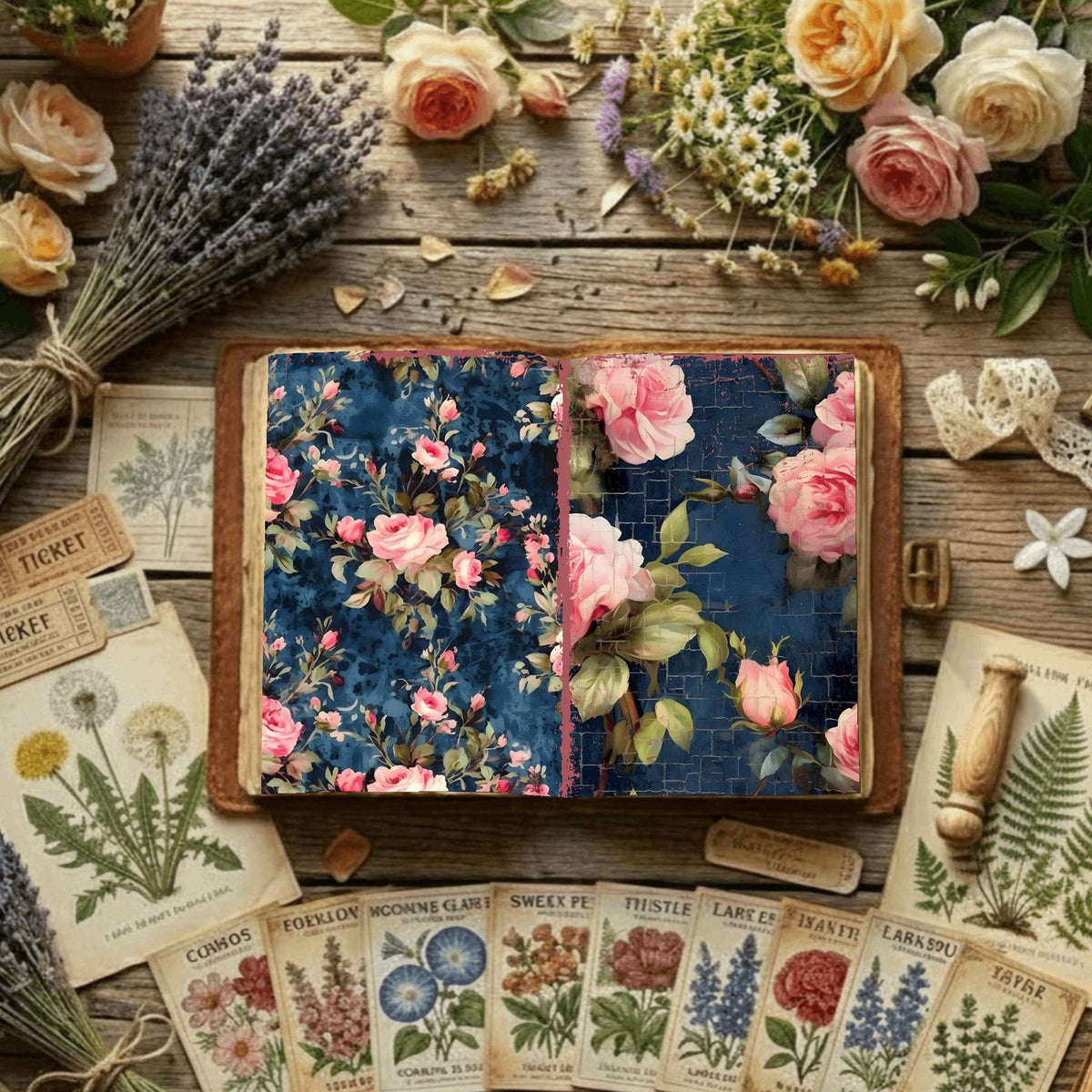 Floral Digital Papers