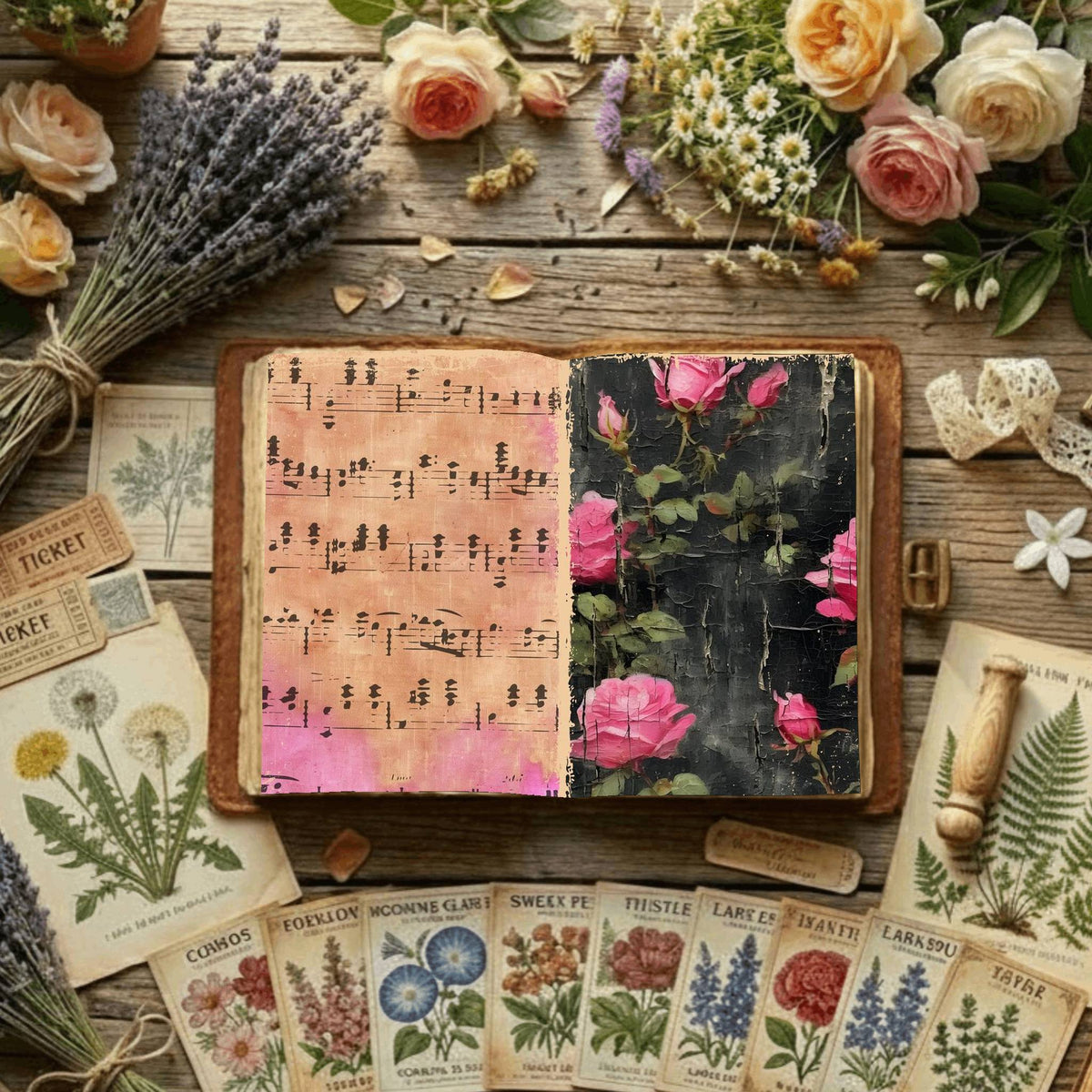 Floral Digital Papers