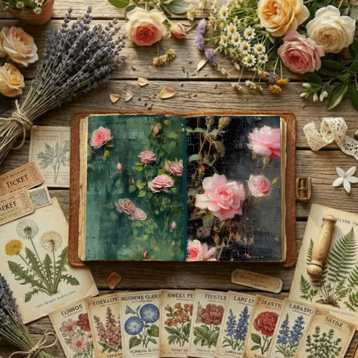 Floral Digital Papers