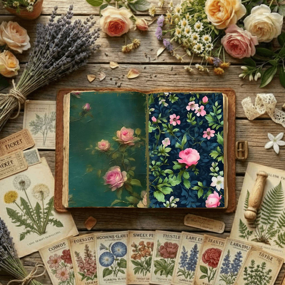Floral Digital Papers