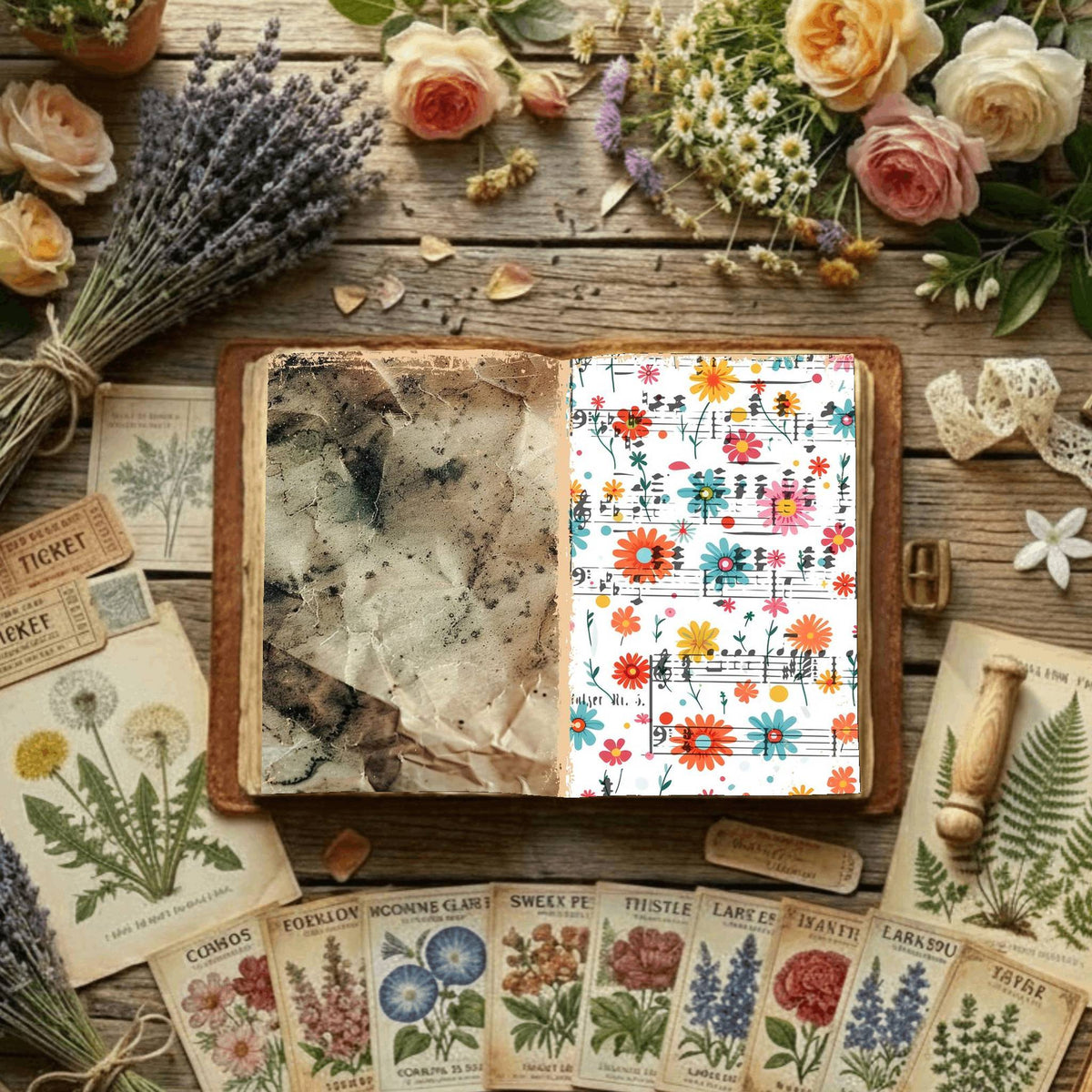 Floral Digital Papers