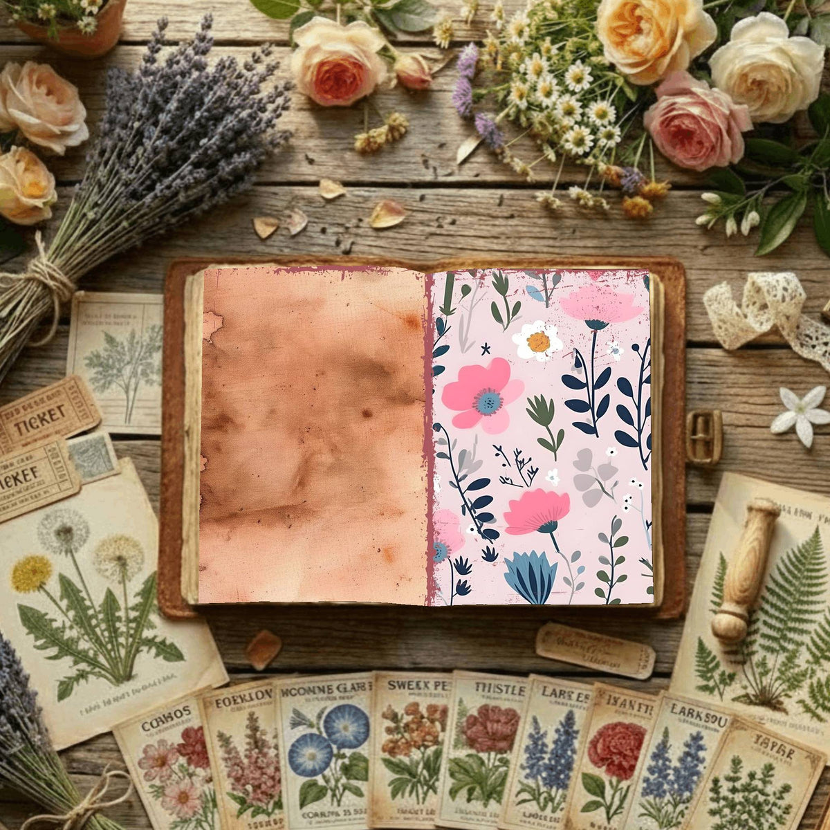 Floral Digital Papers