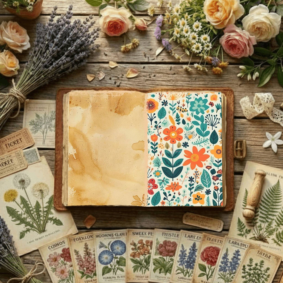 Floral Digital Papers