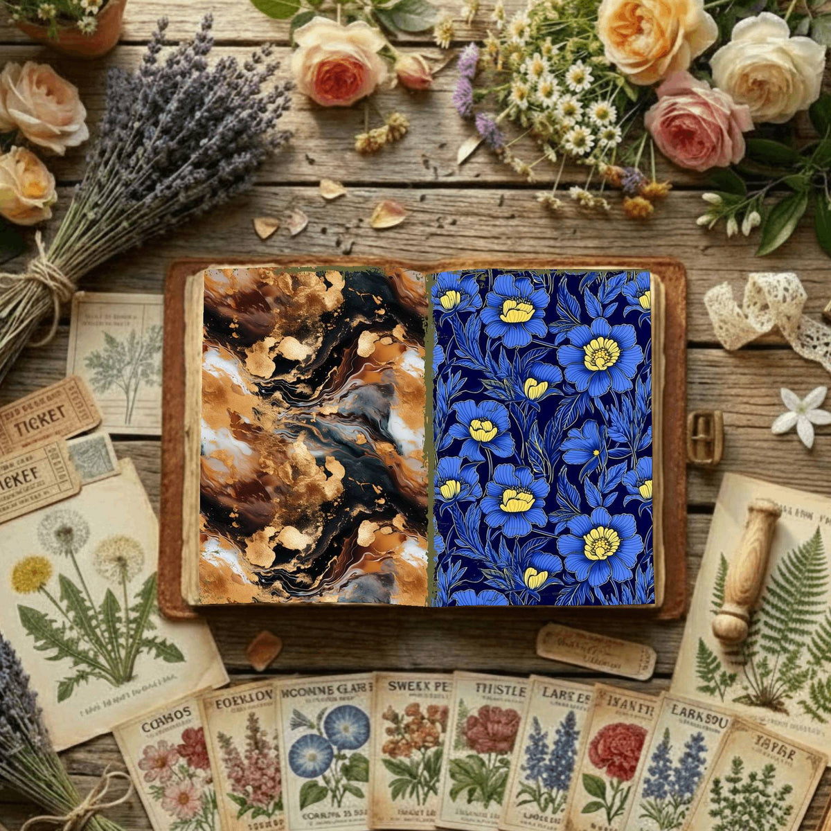 Floral Digital Papers