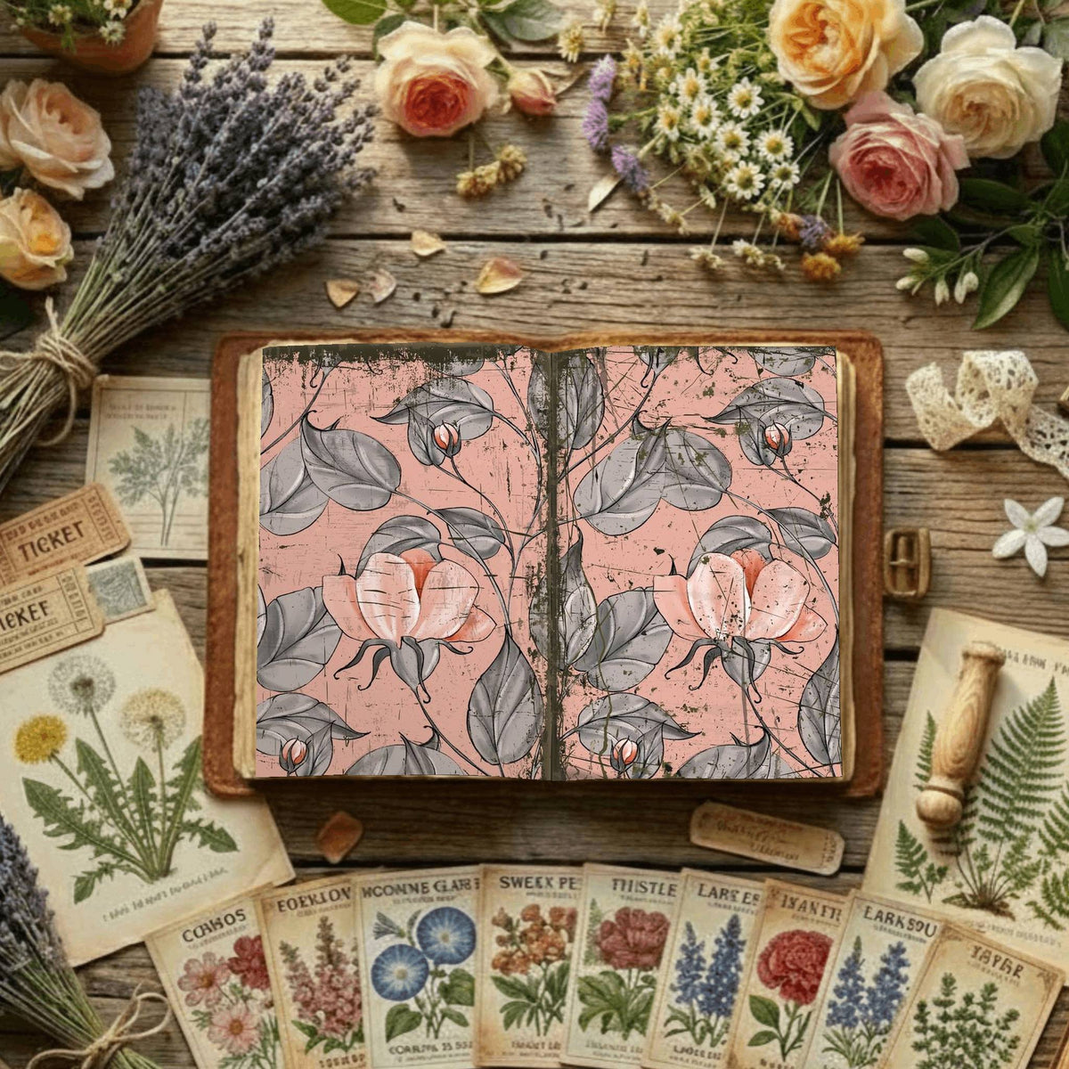Floral Digital Papers
