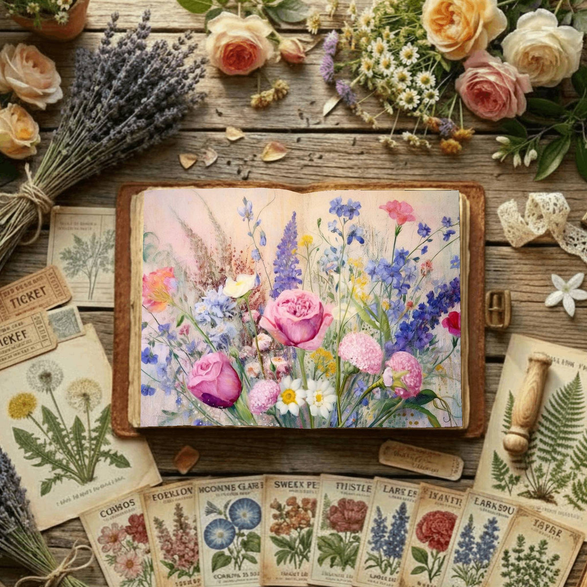 Floral Digital Papers
