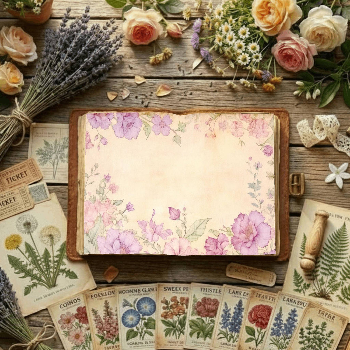 Floral Digital Papers