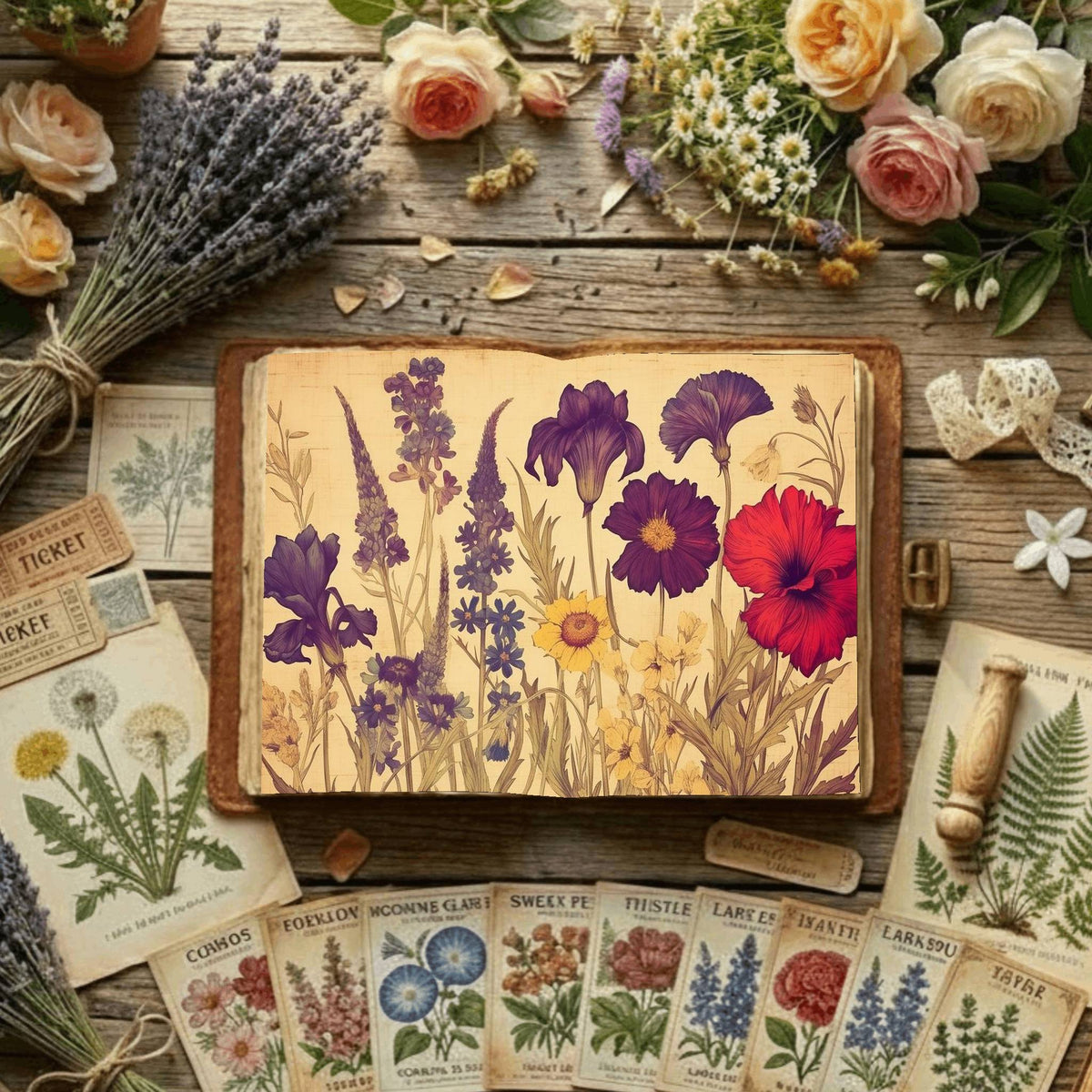 Floral Digital Papers