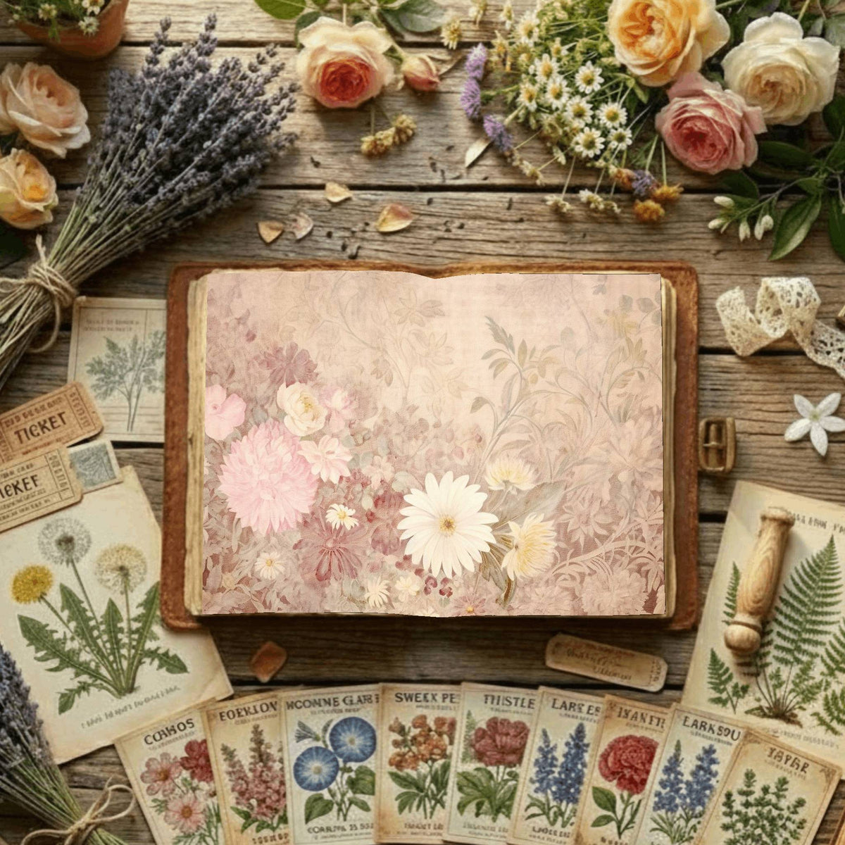 Floral Digital Papers