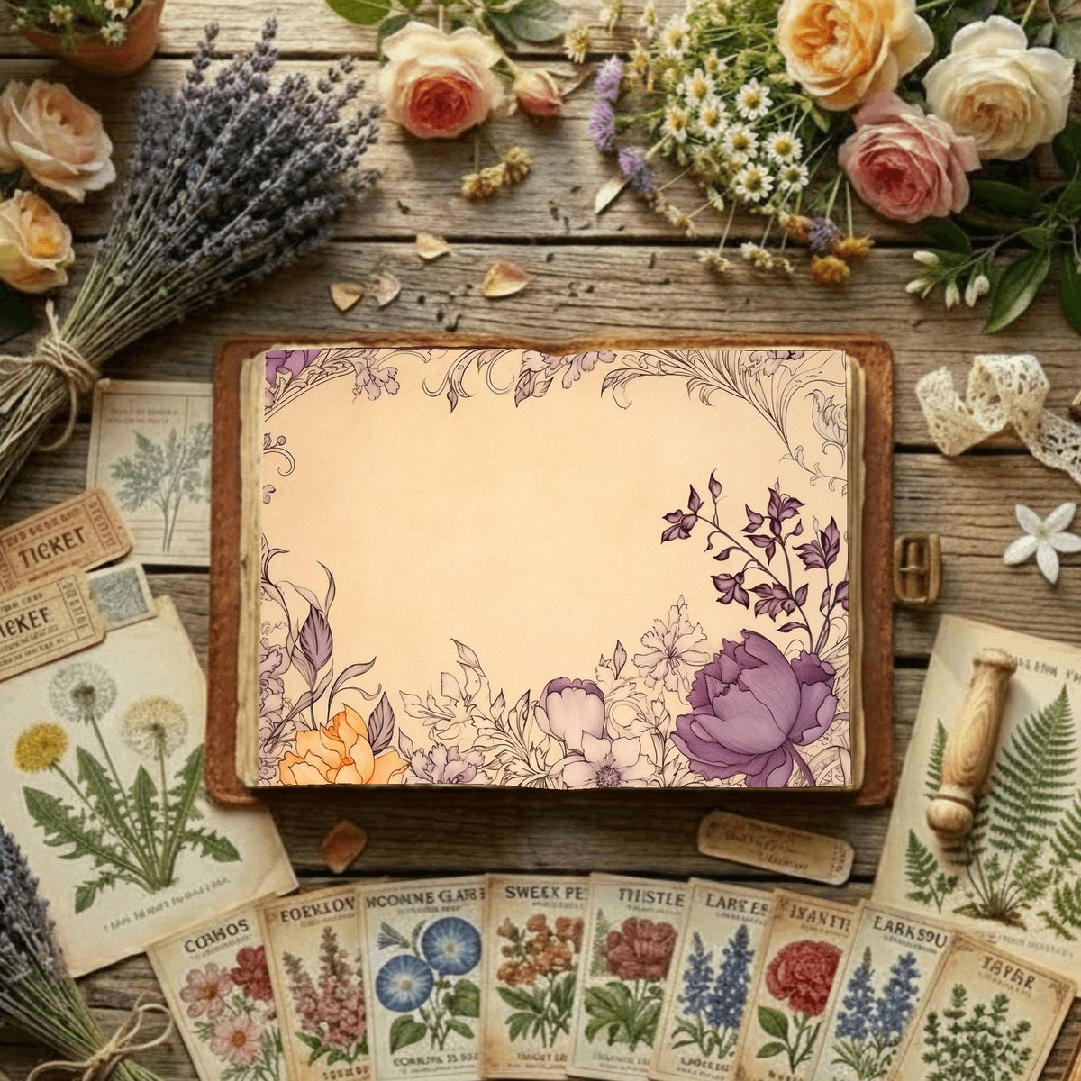 Floral Digital Papers