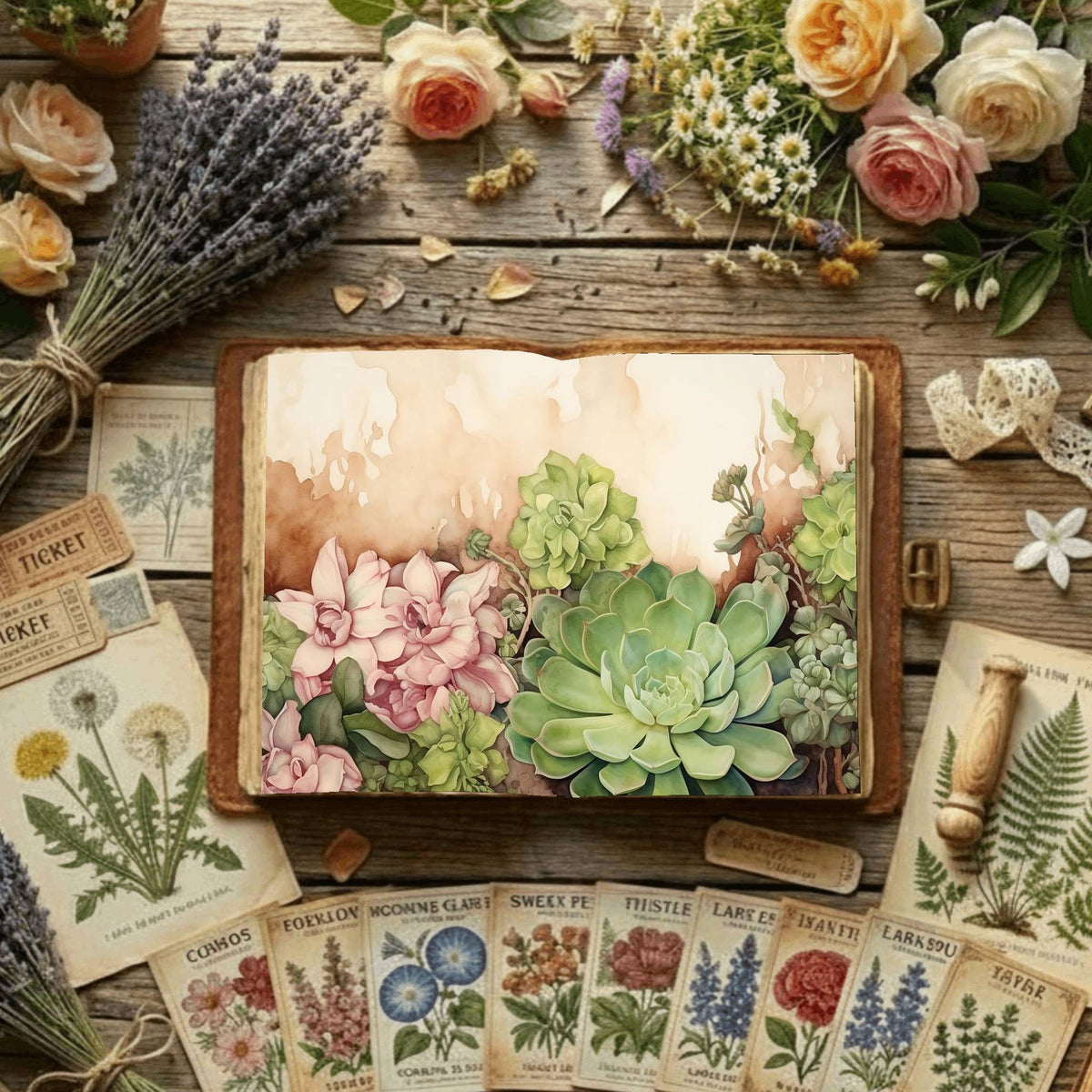 Floral Digital Papers