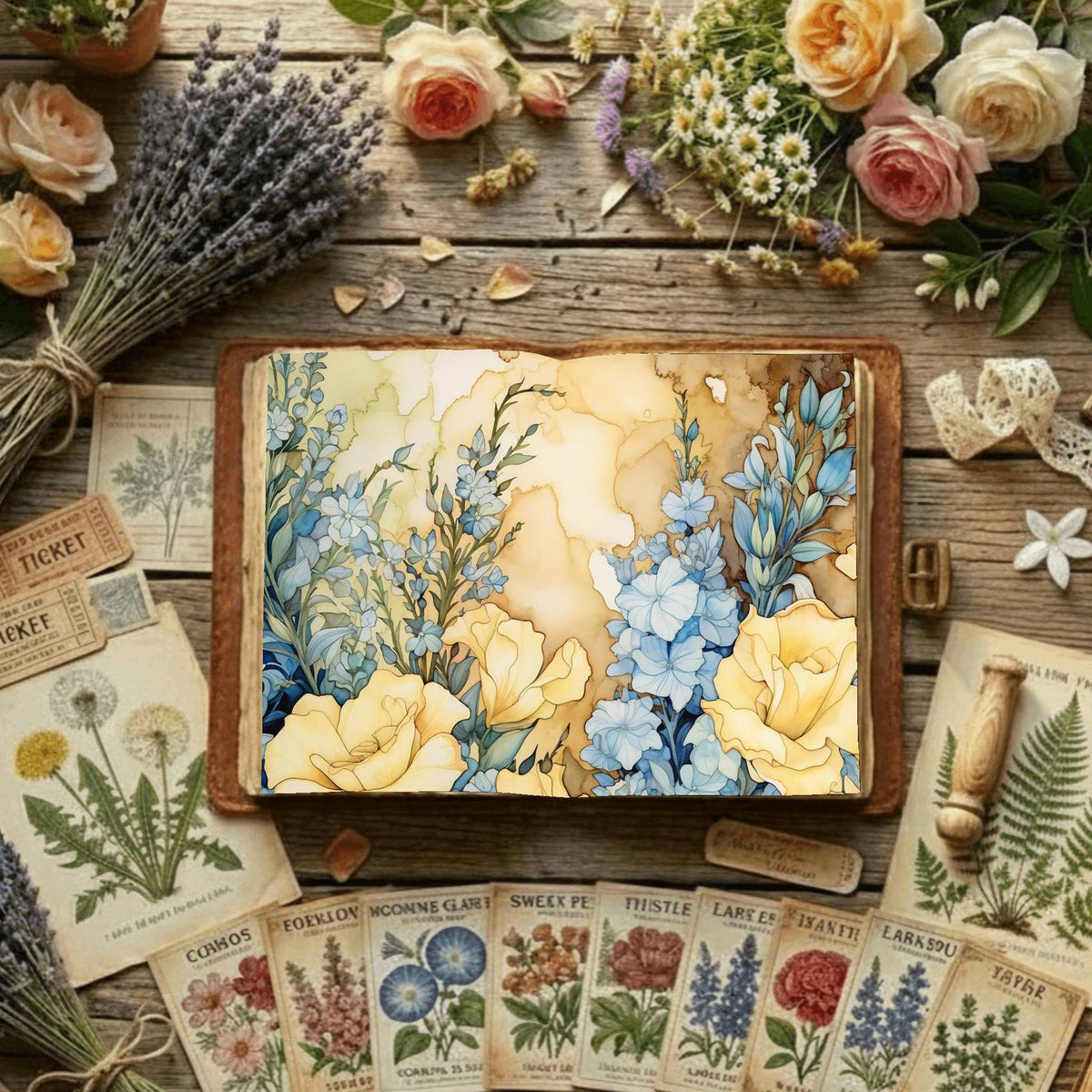 Floral Digital Papers