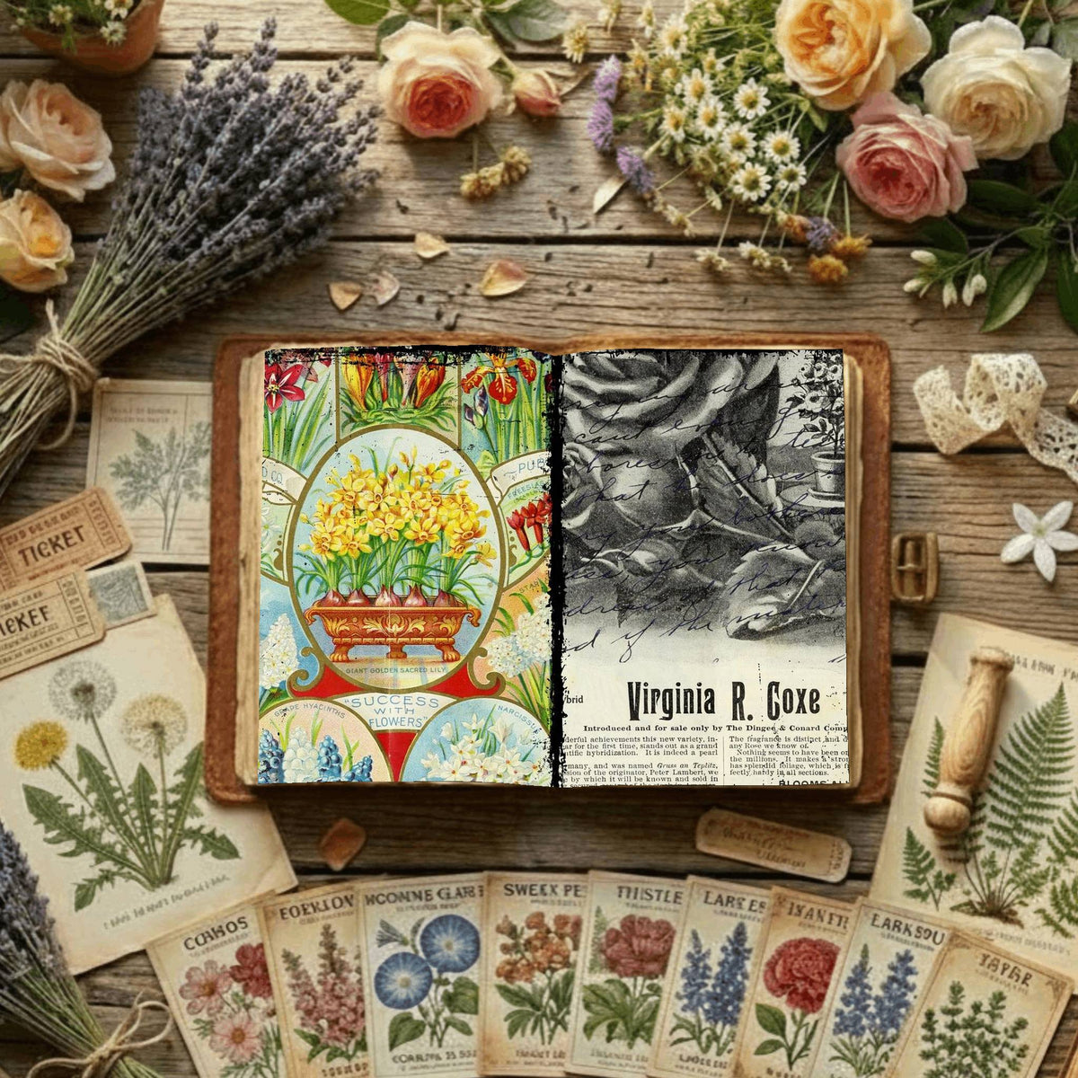 Floral Digital Papers