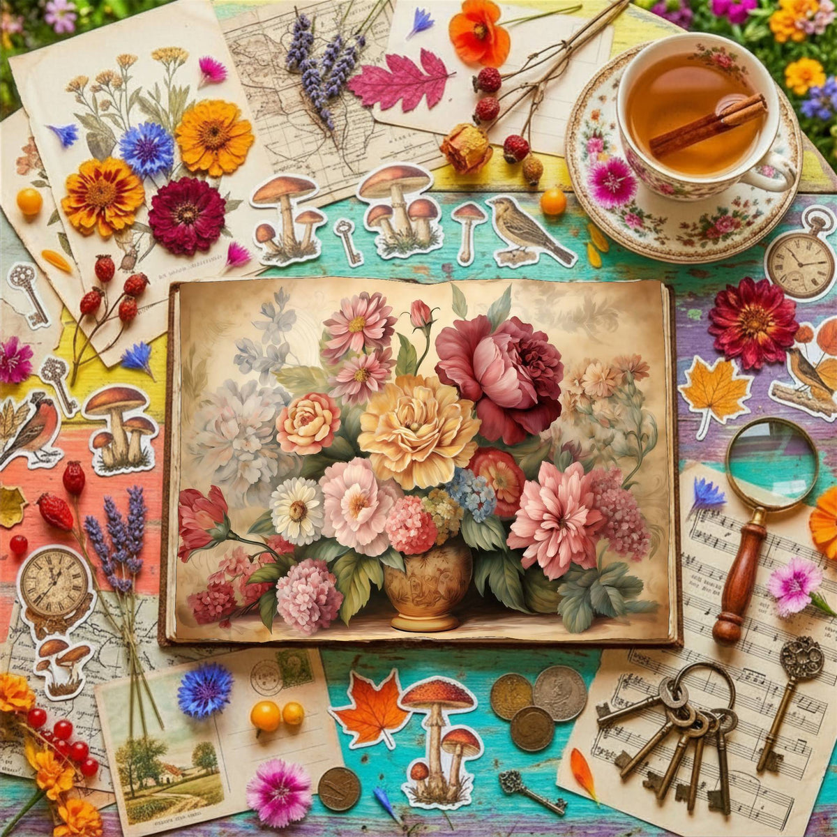 Flowerbouquet Digital Papers