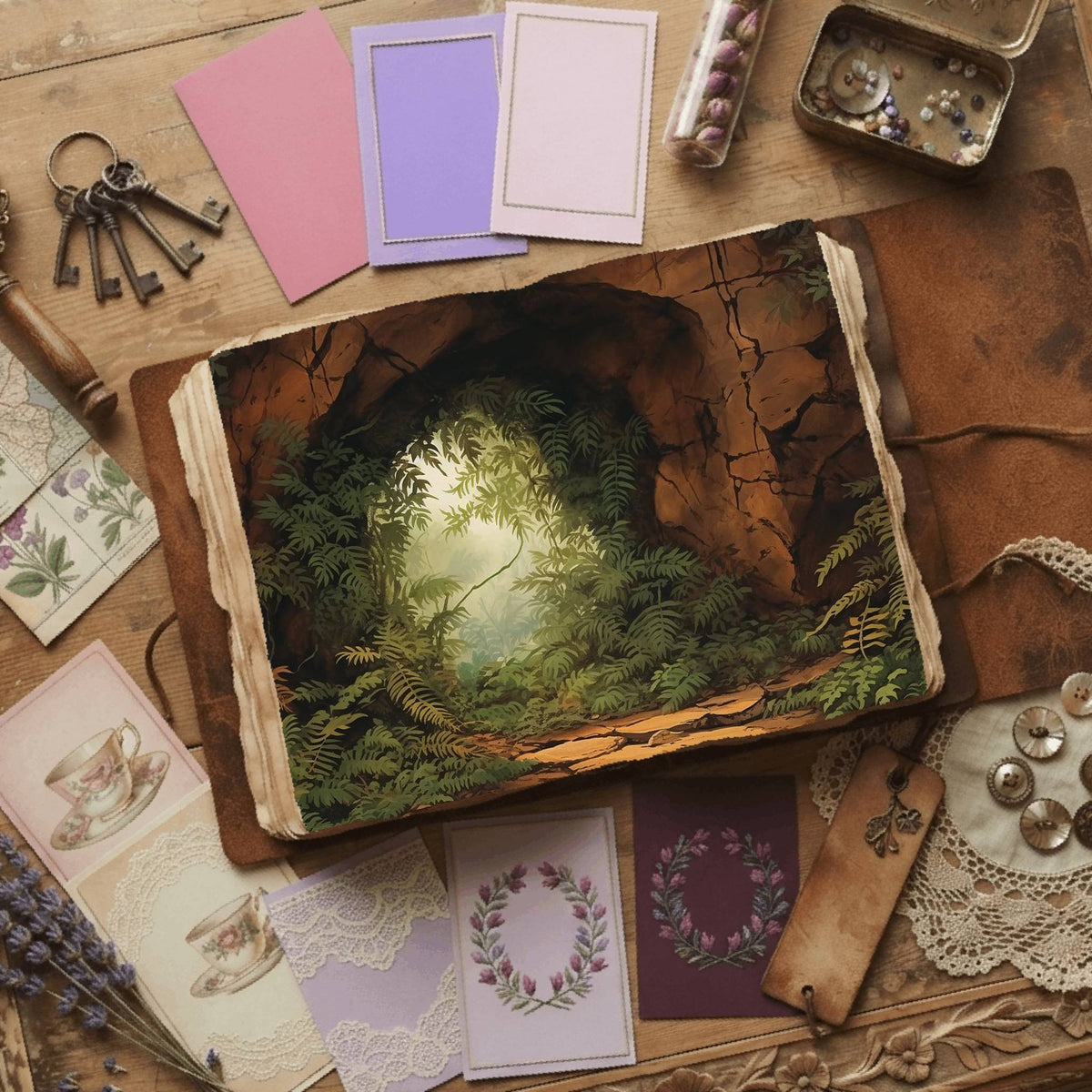 Forest Cave Digital Papers