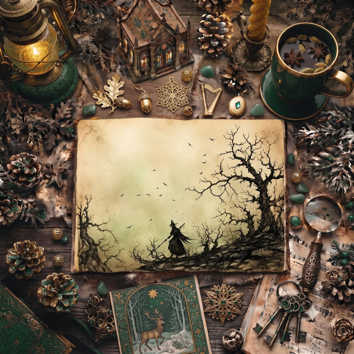 Forest Witch Digital Papers