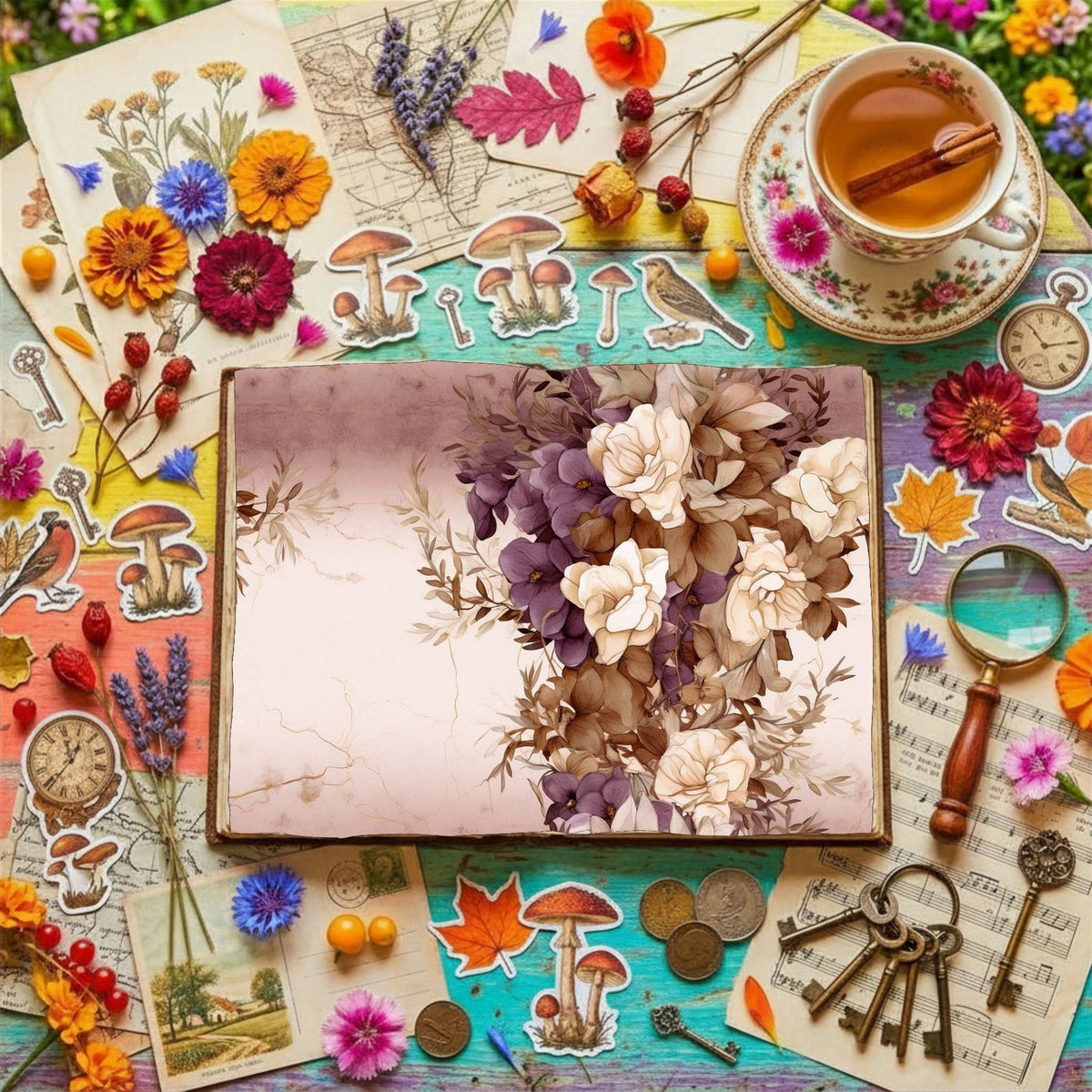 Freesia Flowers Digital Papers