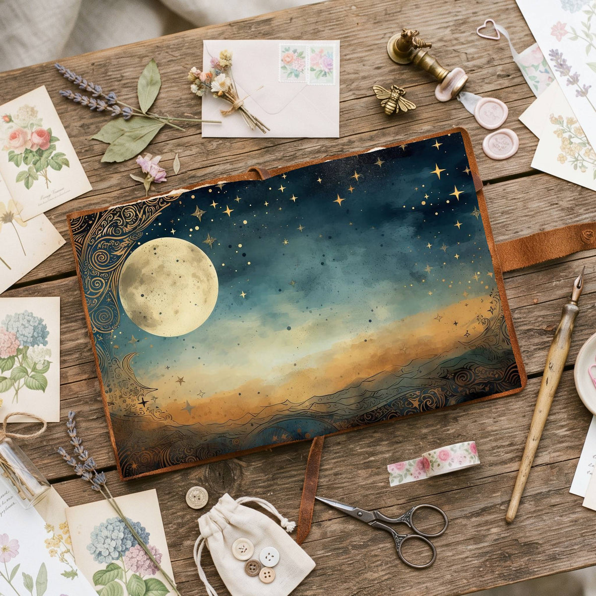 Full Moon Digital Papers