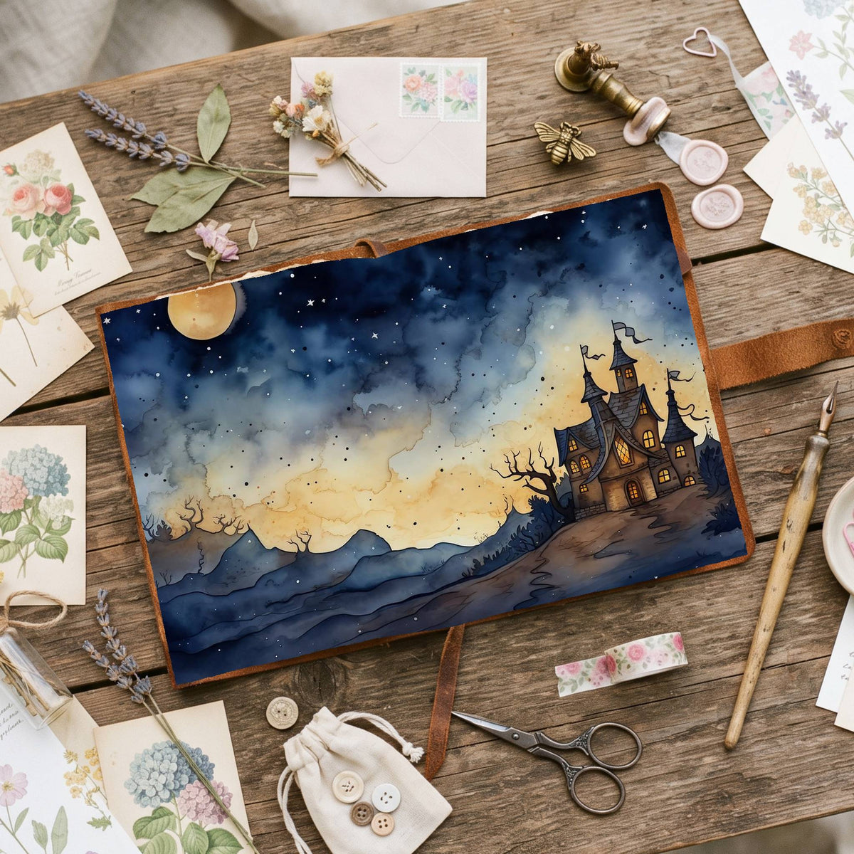 Full Moon Digital Papers