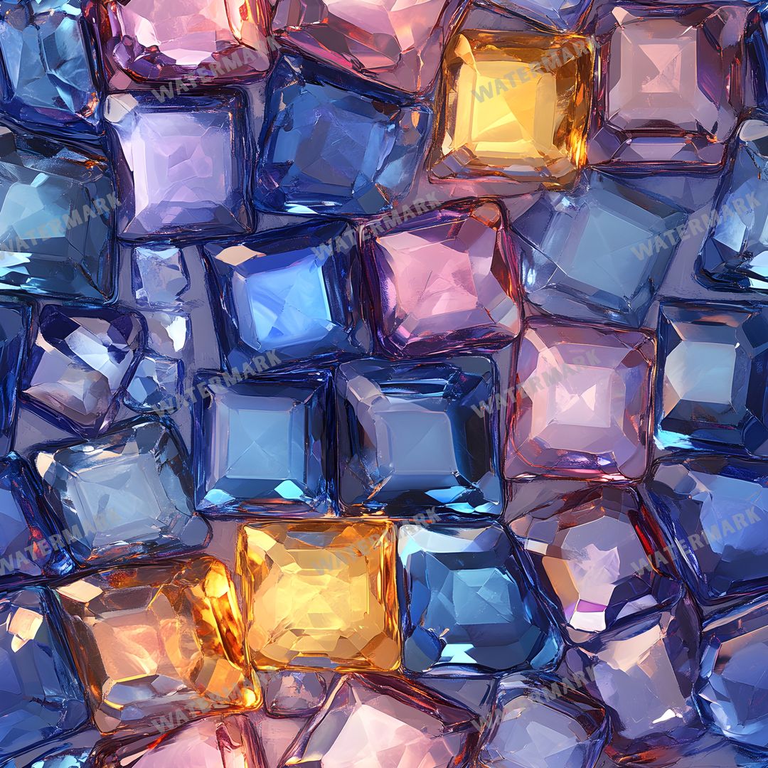 Gems Seamless Pattern