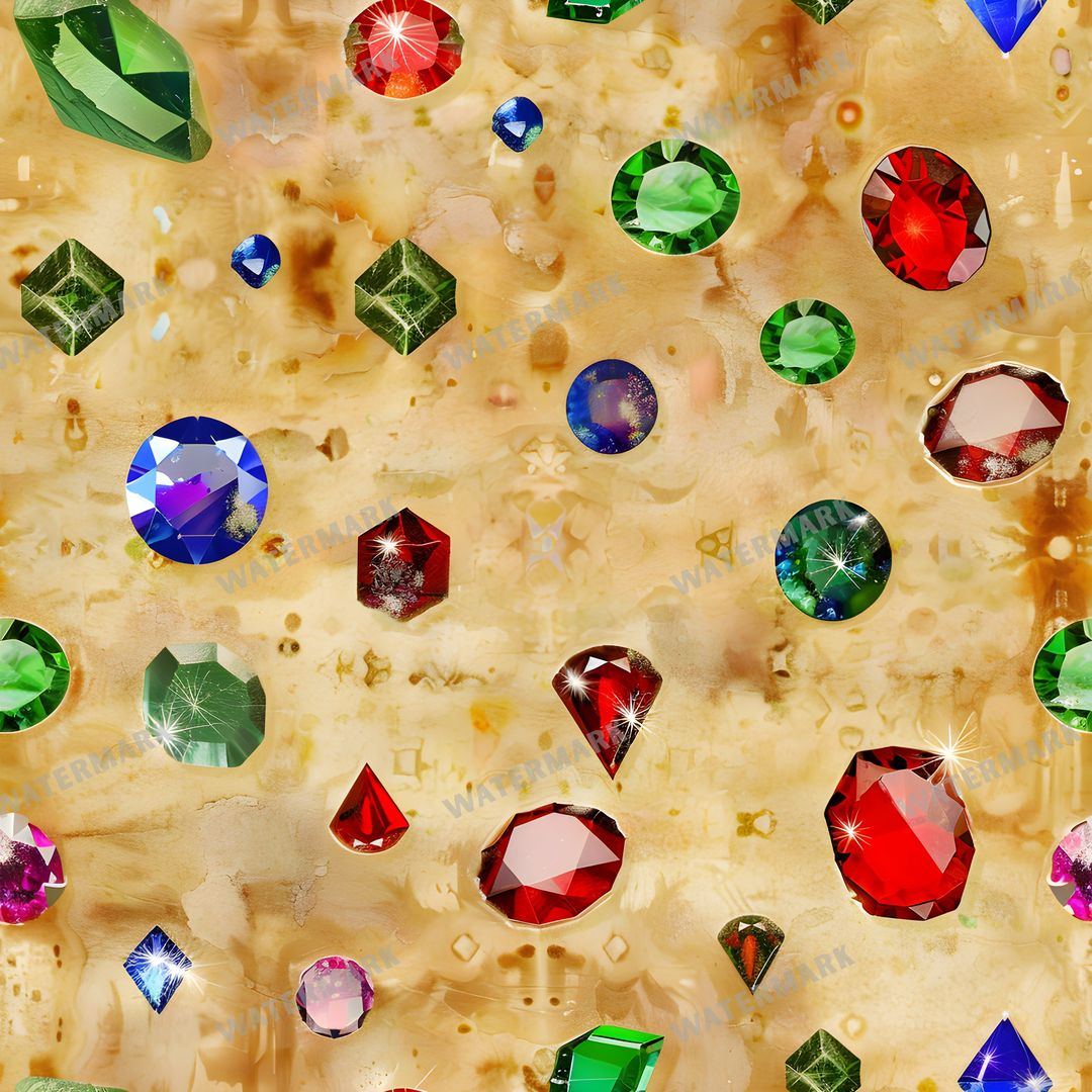 Gems Seamless Pattern