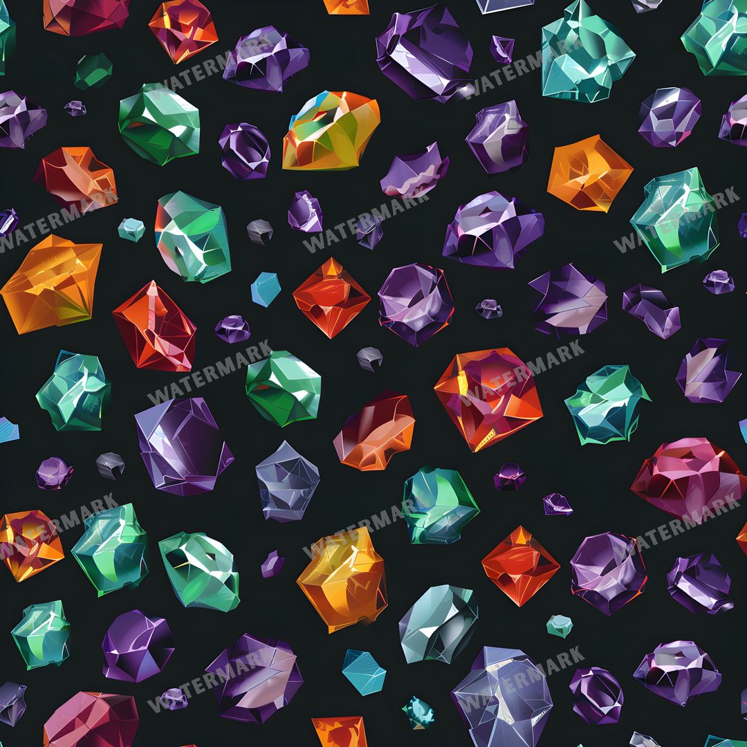 Gems Seamless Pattern