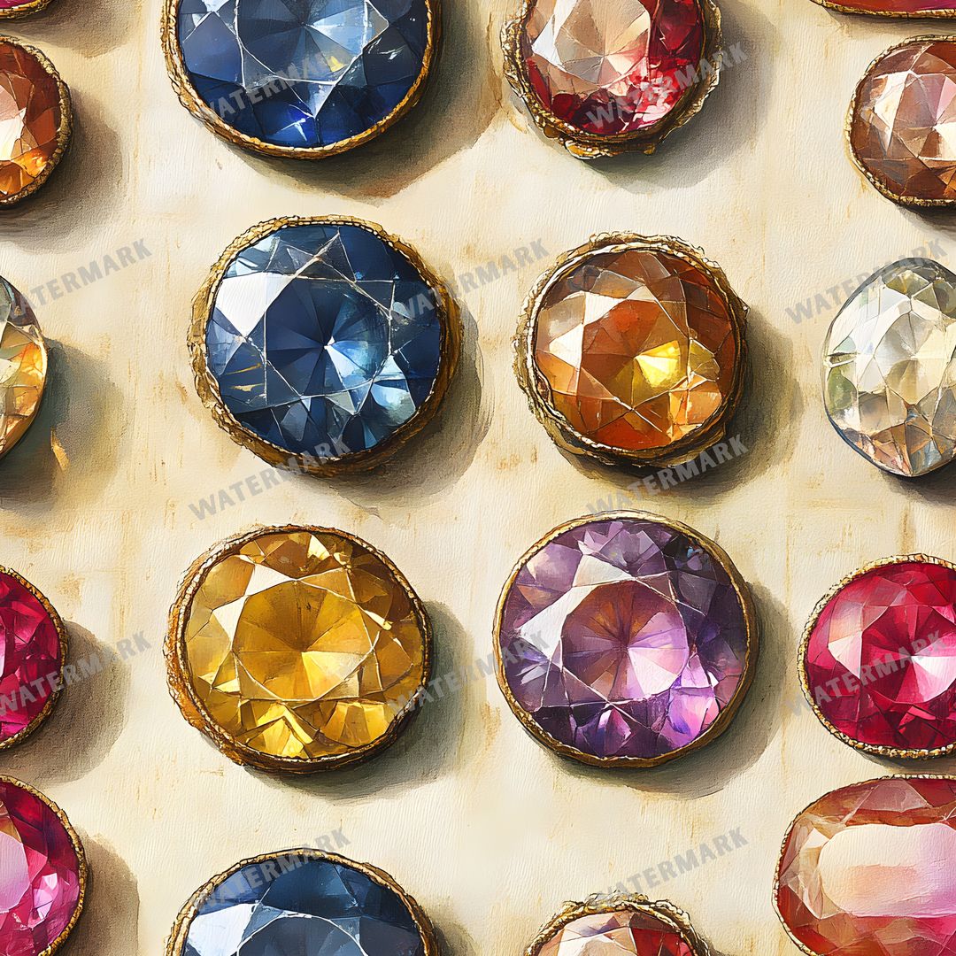 Gems Seamless Pattern