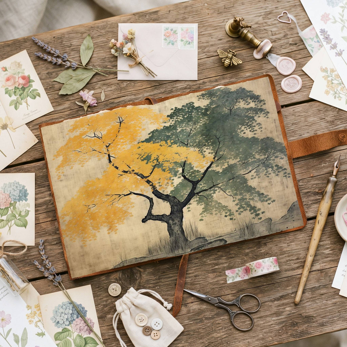 Ginkgo Biloba Tree Digital Papers