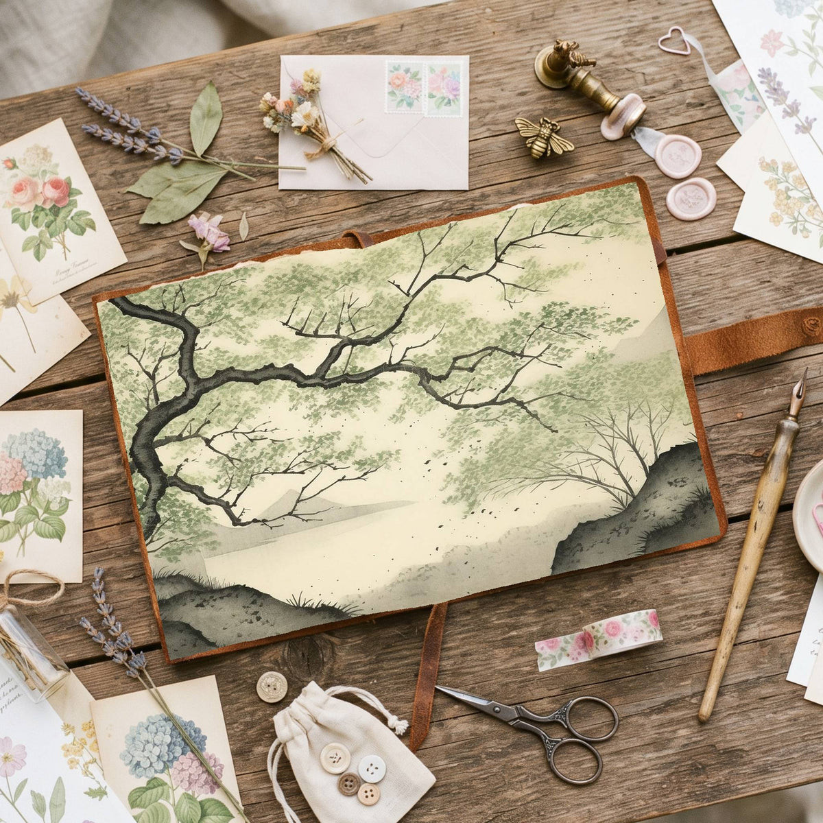 Ginkgo Leaves Digital Papers