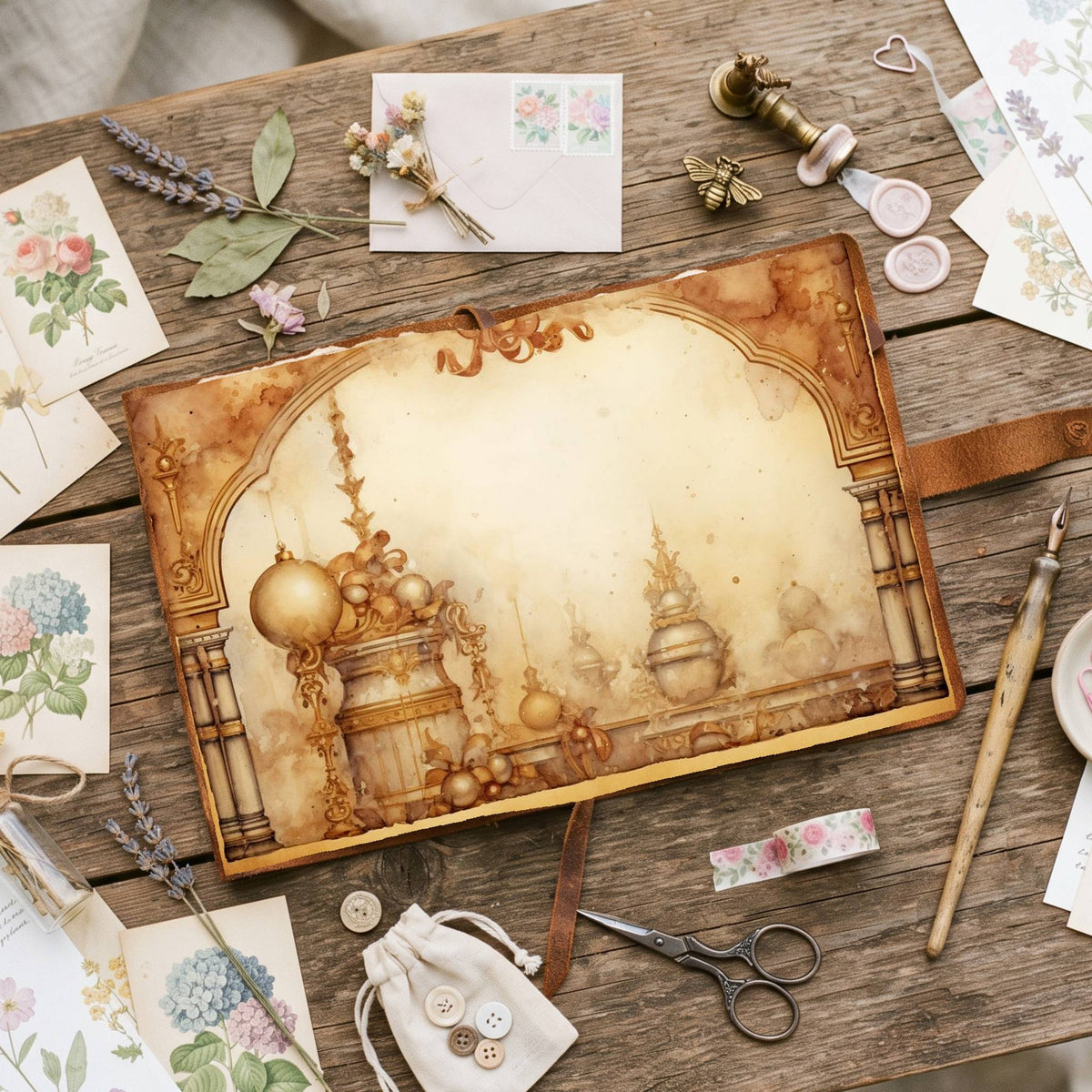 Gold Christmas Digital Papers