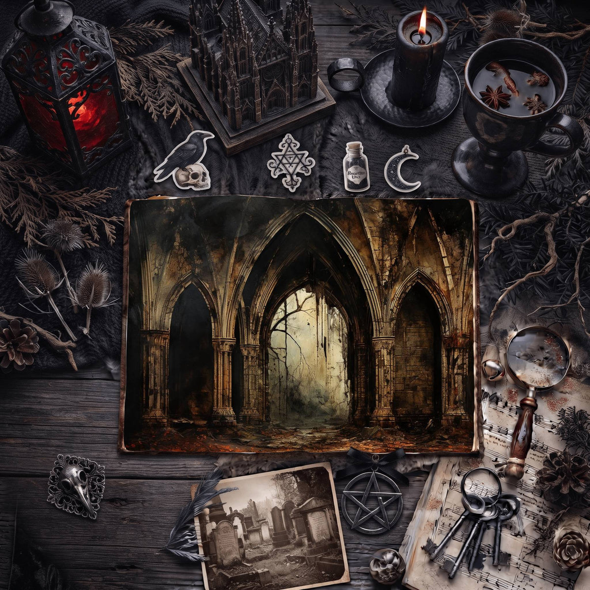 Gothic Arch Digital Papers
