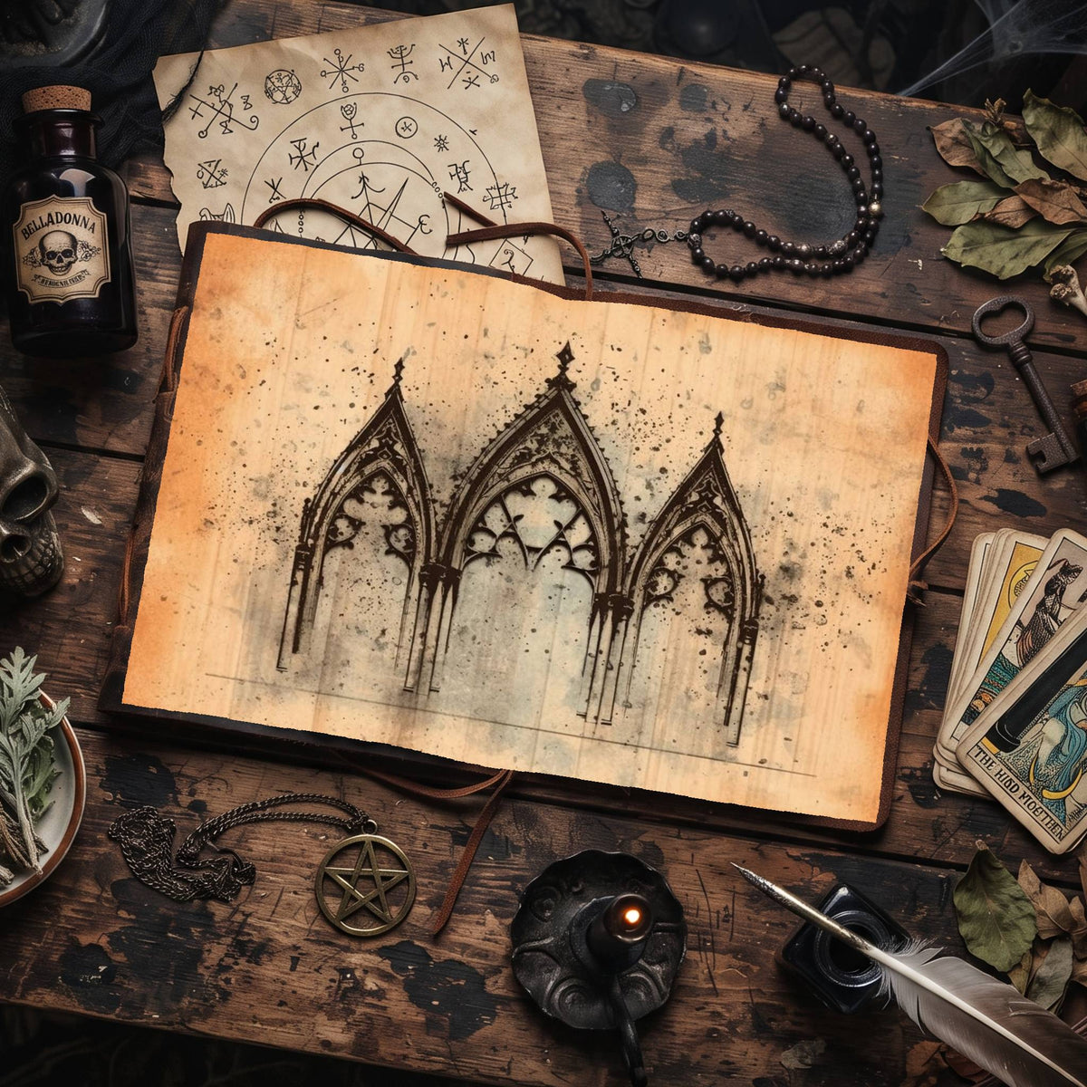 Gothic Arches Digital Papers
