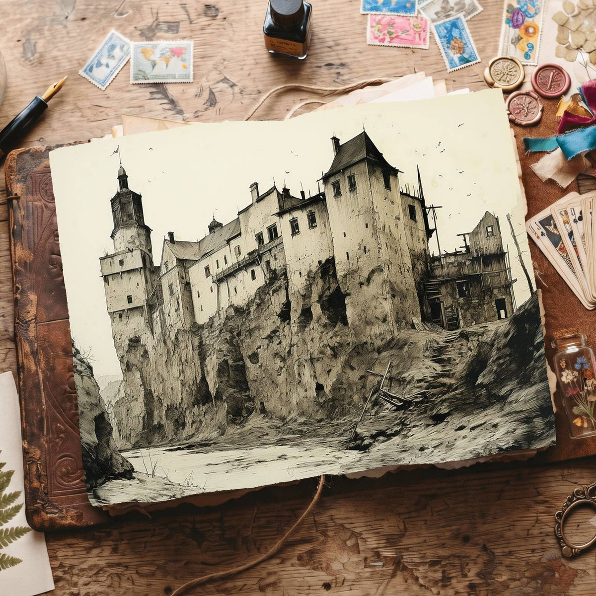 Gothic Buildings Digital Papers