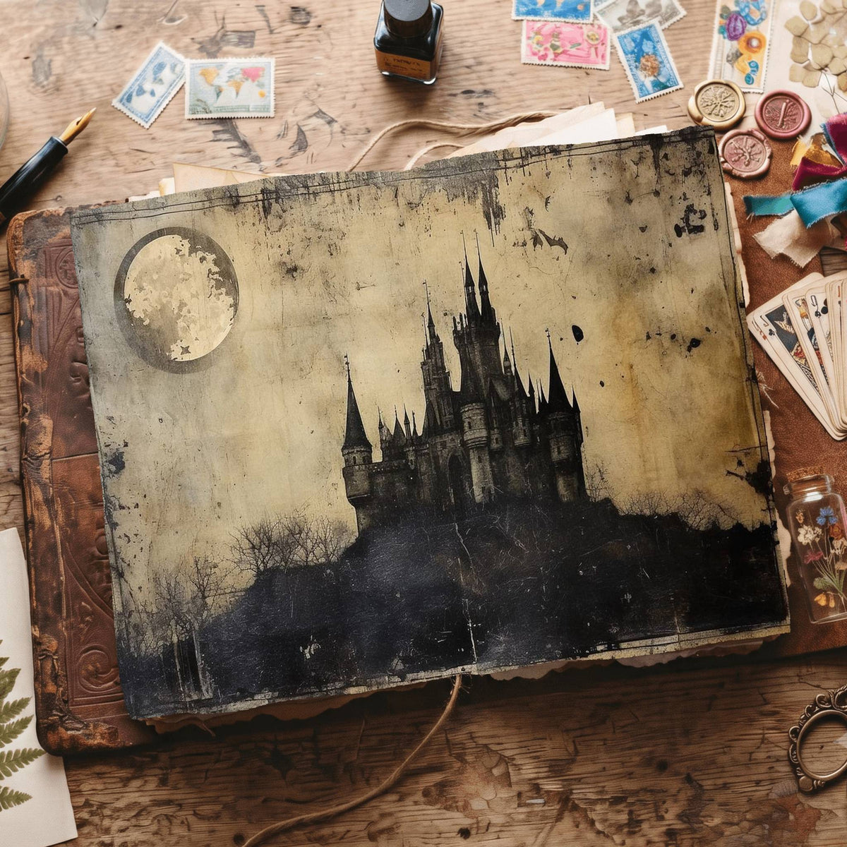 Gothic Castle Digital Papers