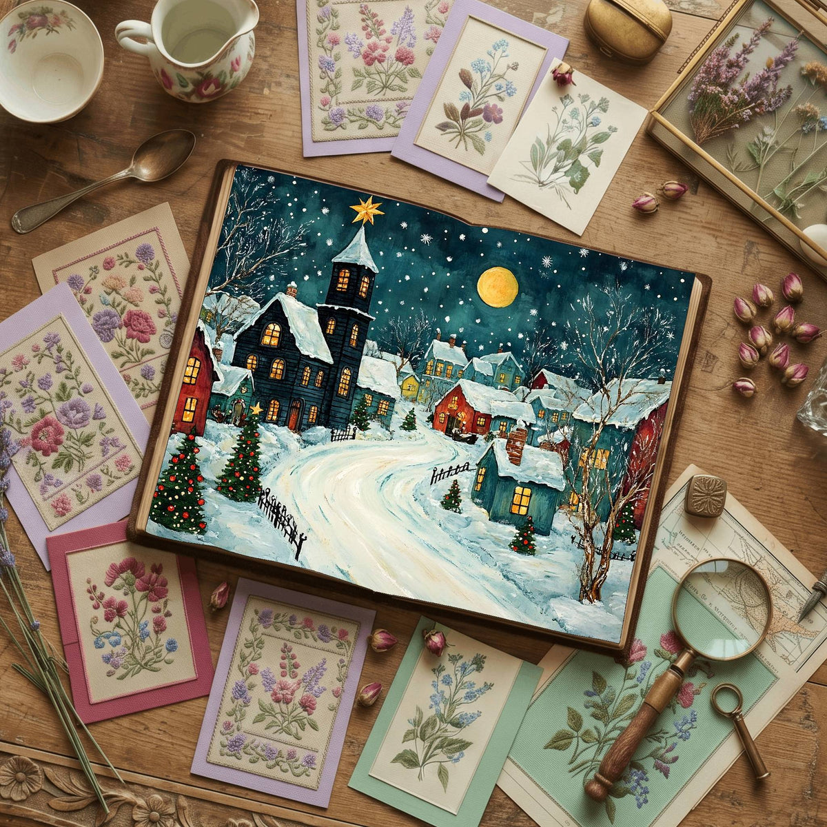 Gothic Christmas Digital Papers