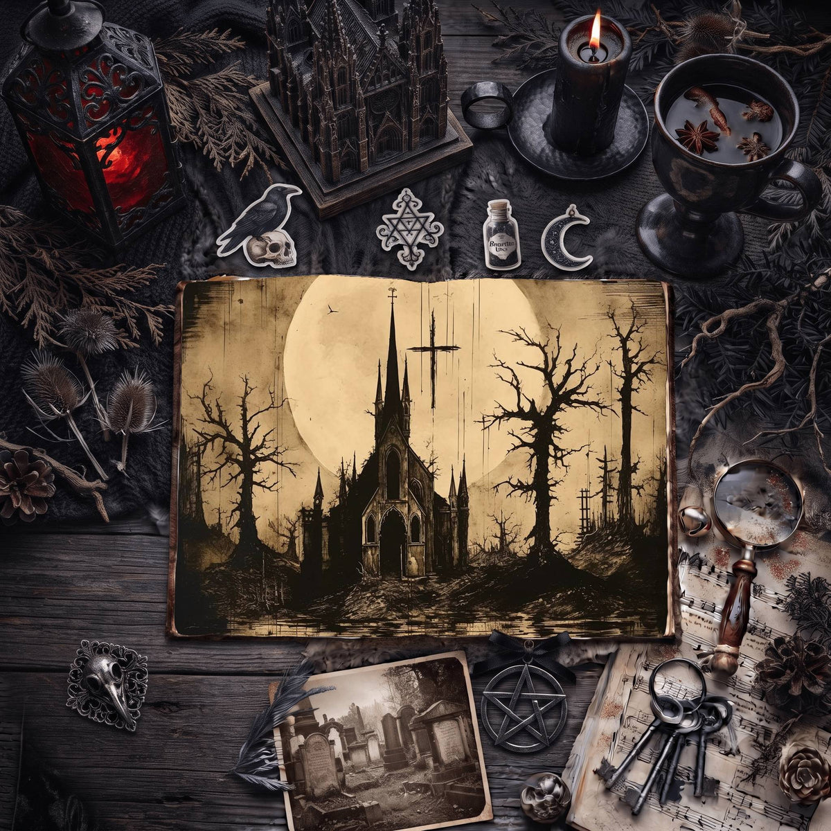 Gothic Church Digital Papers