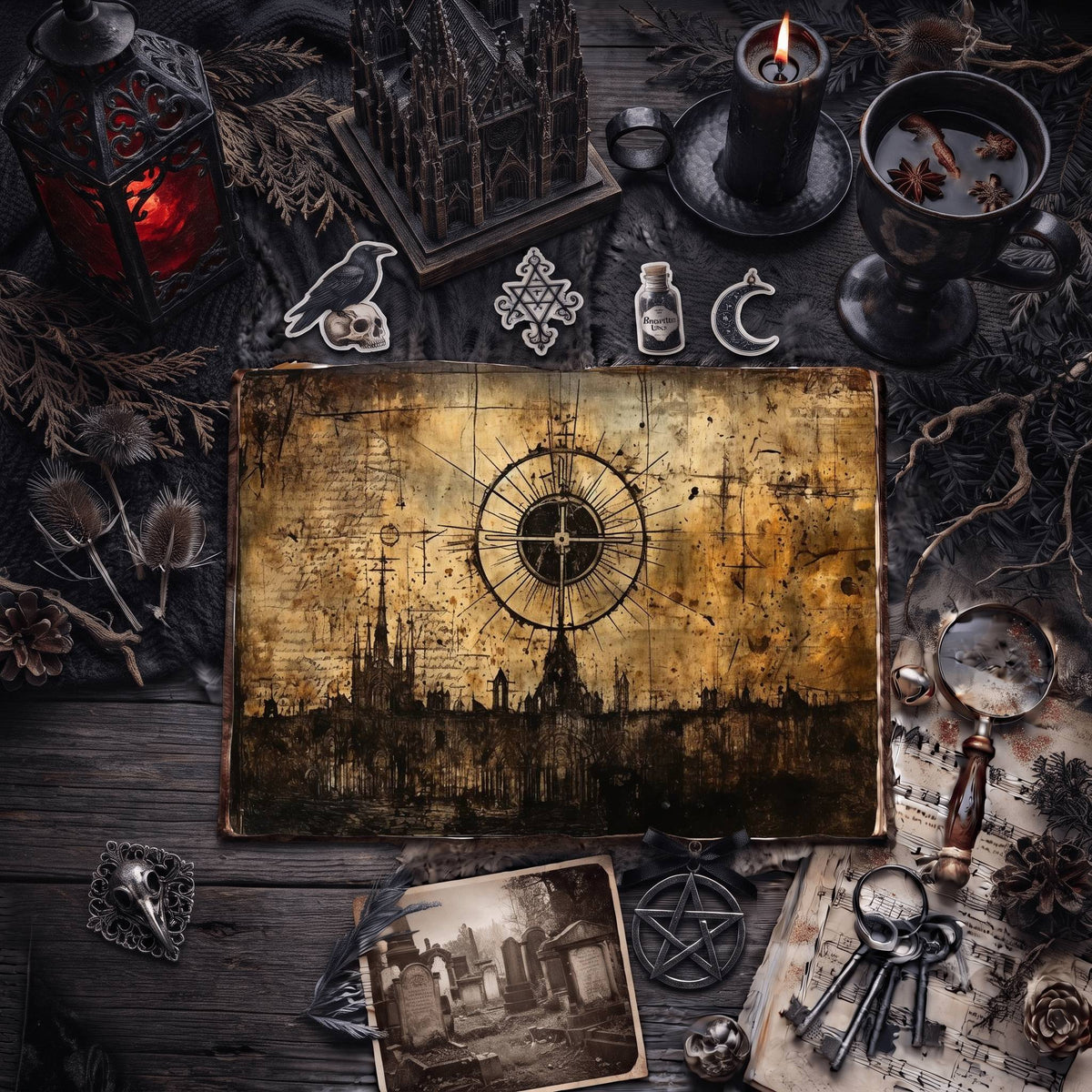 Gothic Grunge Digital Papers