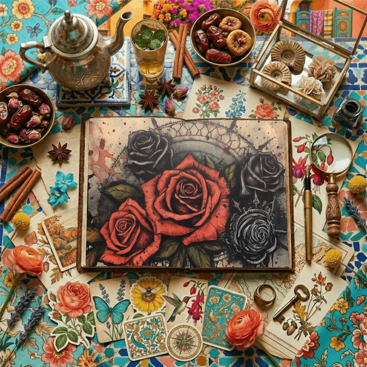 Gothic Rose Digital Papers