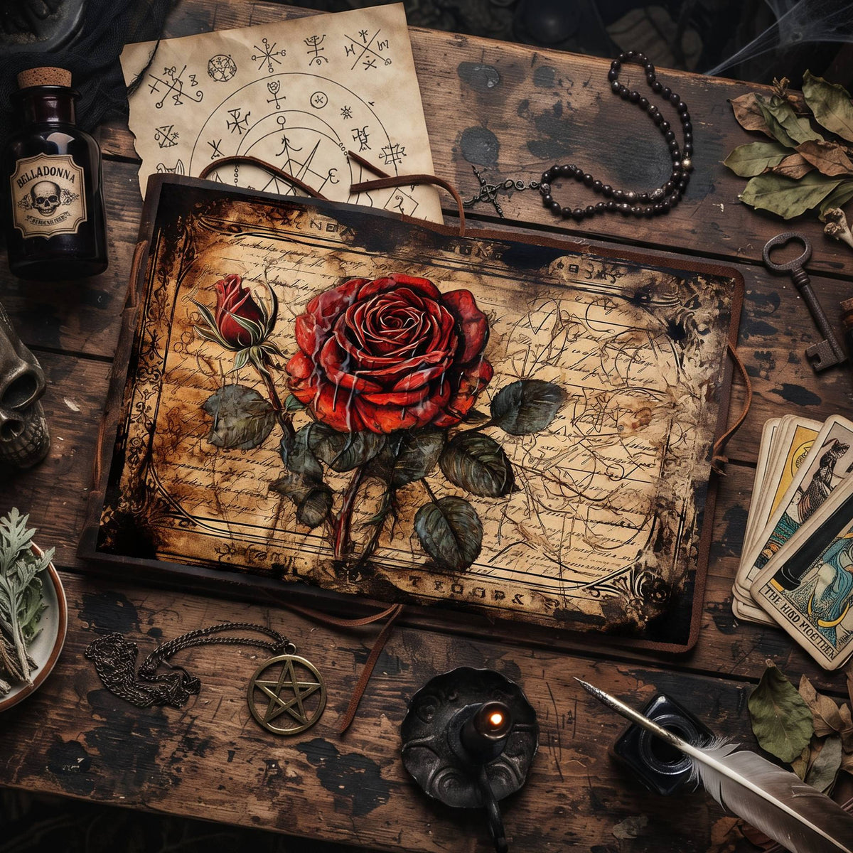 Gothic Roses Digital Papers