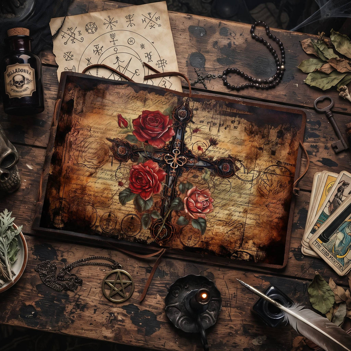 Gothic Roses Digital Papers