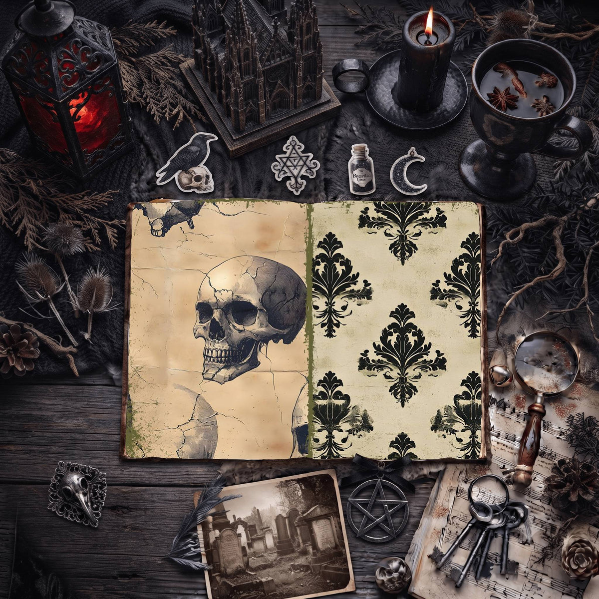 Gothic Digital Papers